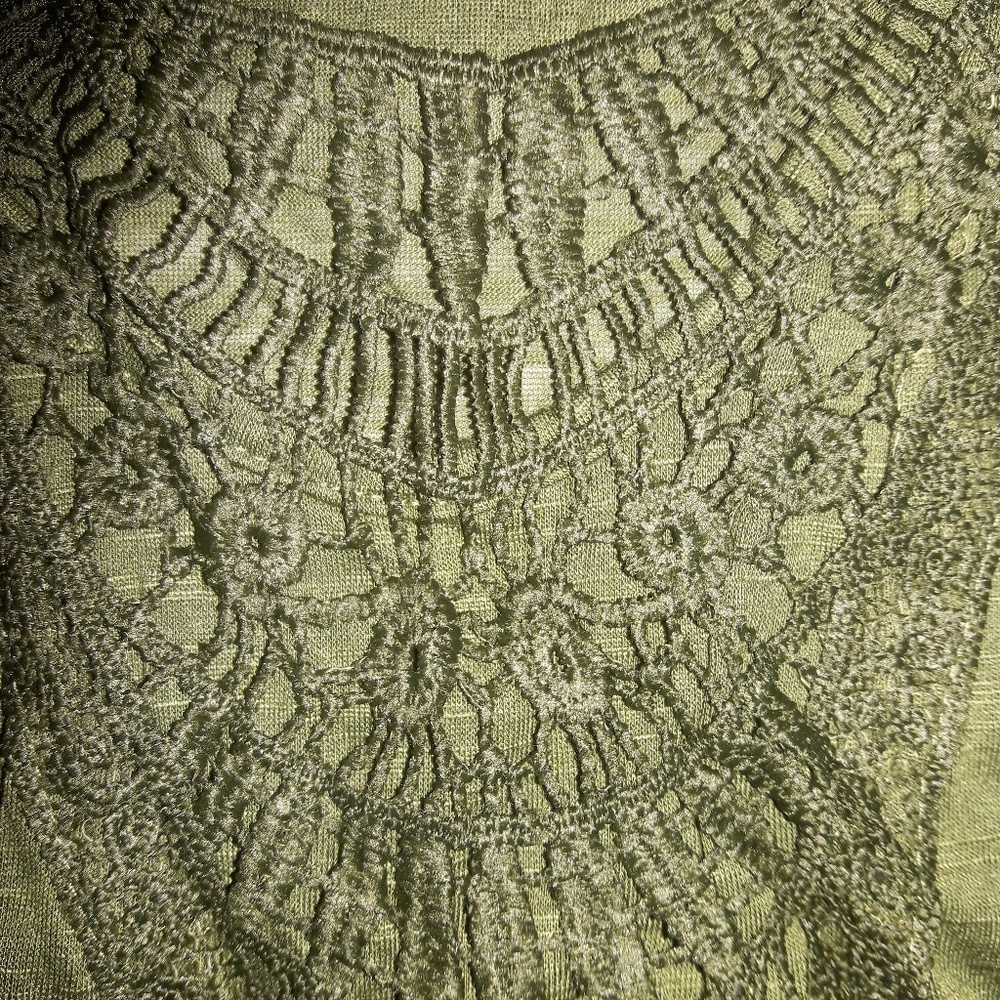 Forest Green Boho Embroidered Long Sleeve Tunic - Picture 4 of 6